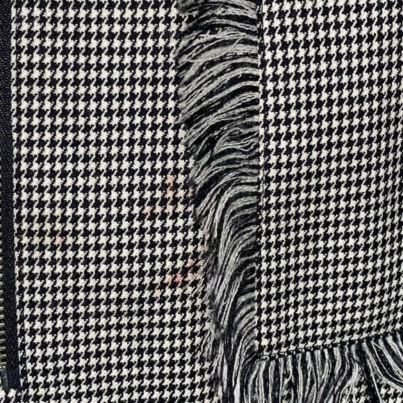 Harve Benard Vintage Houndstooth Women's 100% Wool Zipper Jacket | Size 10 - Picture 9 of 12
